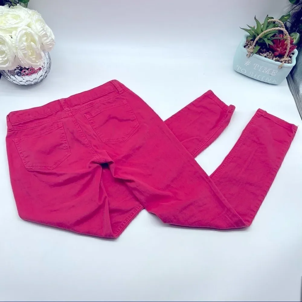 Mudd Dark Coral Skinny Jeans Size 1